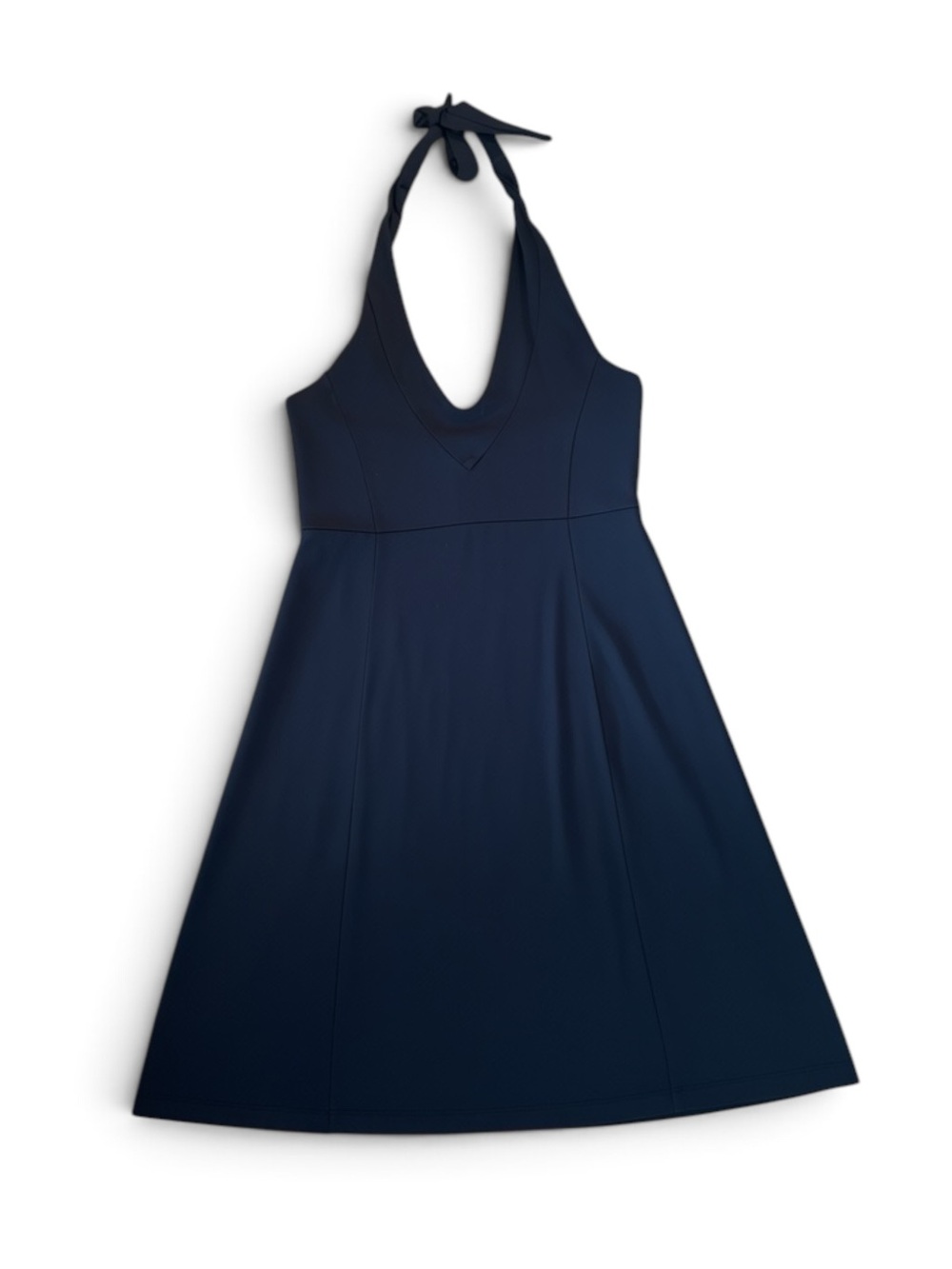 Patagonia Morning Glory Halter Dress Black Backless Medium